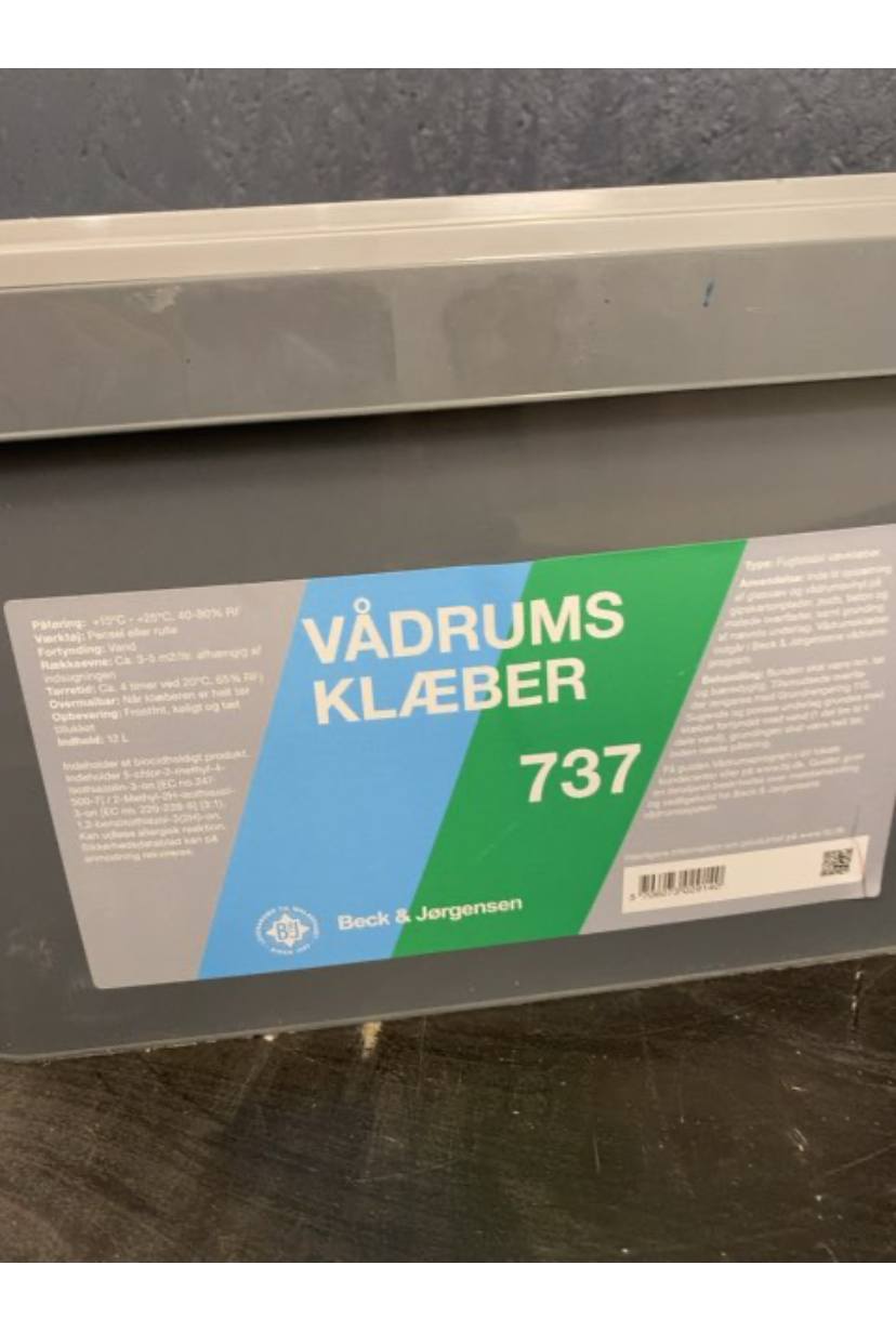 B&J Vådrumsklæber 737 10 liter